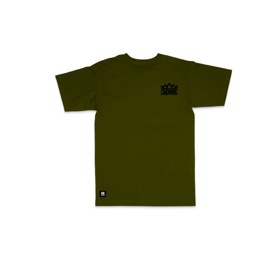 Standard Logo Tee - Olive w/ Black