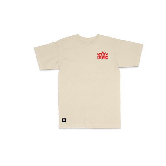 Standard Logo Tee - Red on Cream