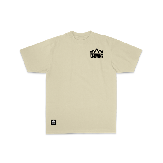 Standard Logo Tee - Cream w/ Black