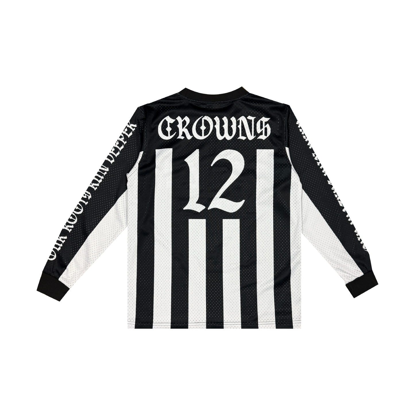 Newcastle Youth Mesh FC Long-sleeve Soccer Jersey - B/W