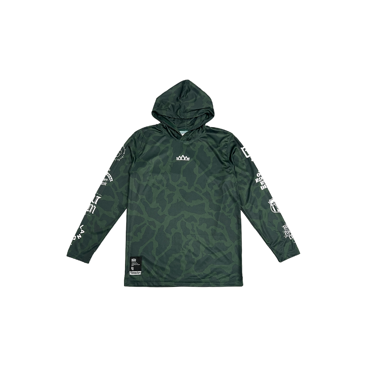 Standard Logo Drifit L/S Hoodie - Marianas Camo (Hunter Green)