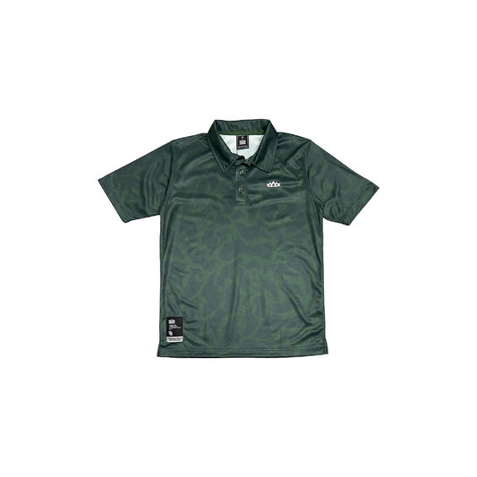 Standard Logo Performance Polo - Marianas Camo (Hunter Green)
