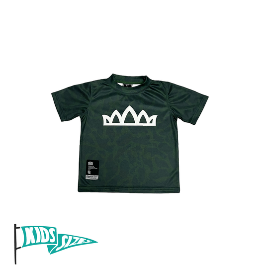 Standard Logo Drifit Youth Tee- Marianas Camo (Hunter Green)