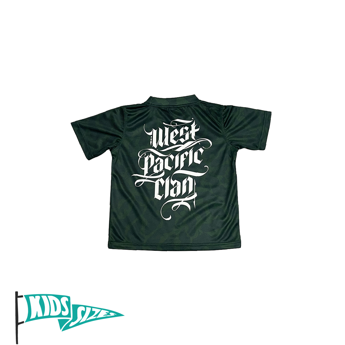 Standard Logo Drifit Youth Tee- Marianas Camo (Hunter Green)