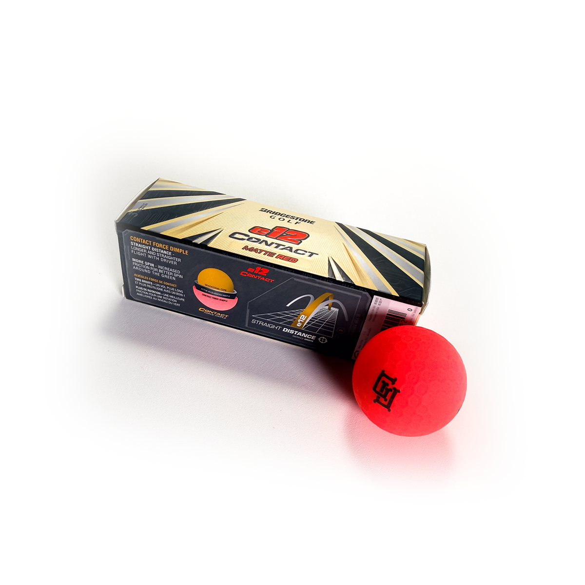 Standard Logo Golf Balls - Matte Red