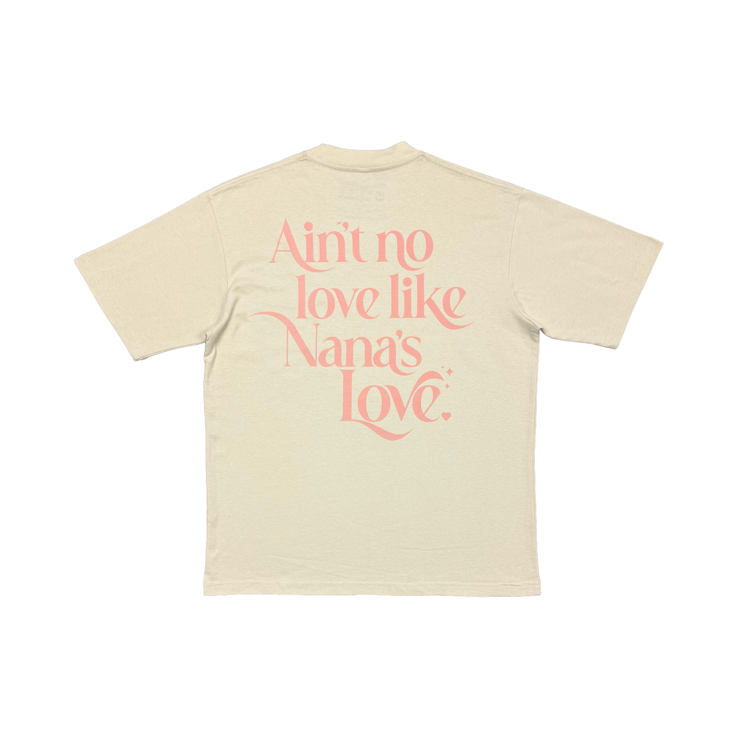 Nana's Love Tee - Pink on Cream