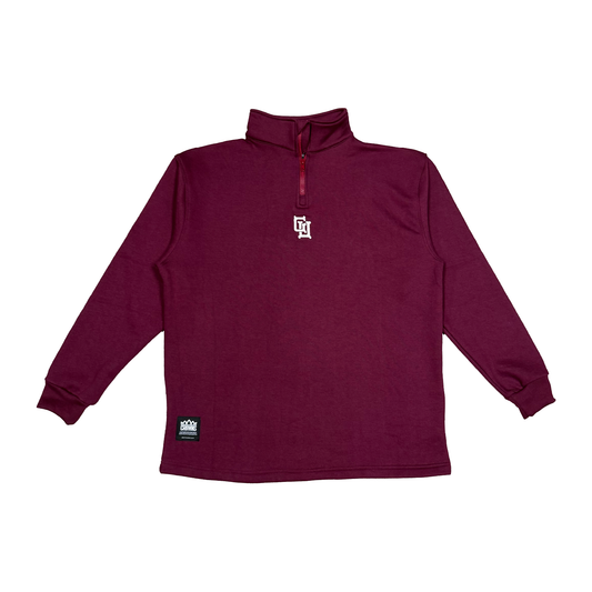 GU Bones Fleece 1/4 Zip- Cranberry