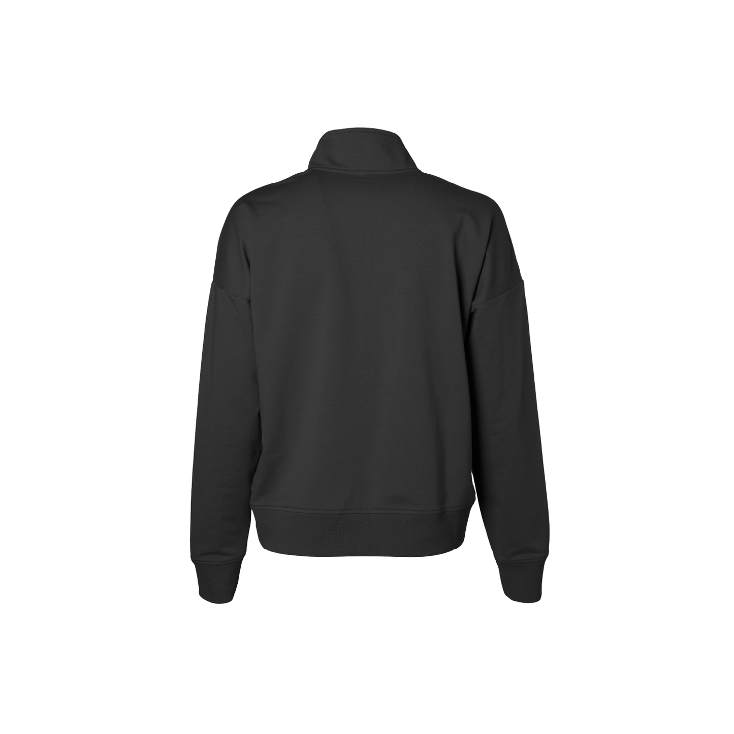 Solo Logo Cropped 1/4 Zip - Black
