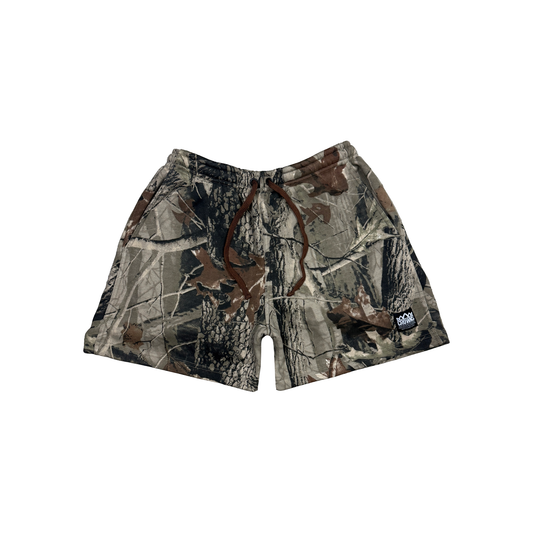 Hafa Adai Fleece Shorties - Deep Fall Camo