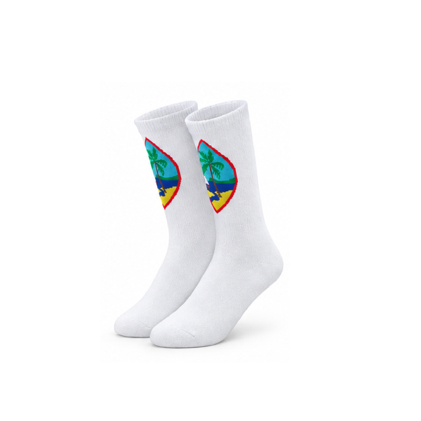 Guam Seal Socks (White)