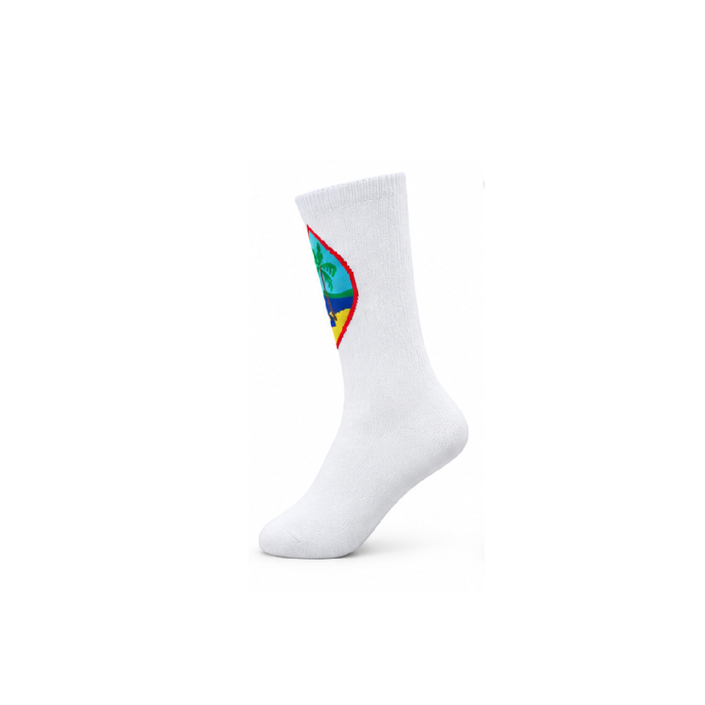 Guam Seal Socks (White)
