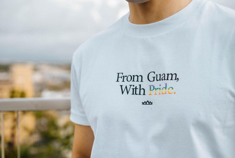 FROM GUAM WITH PRIDE WHT TEE