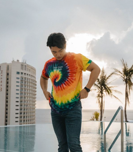 FROM GUAM WITH PRIDE TIE DYE TEE