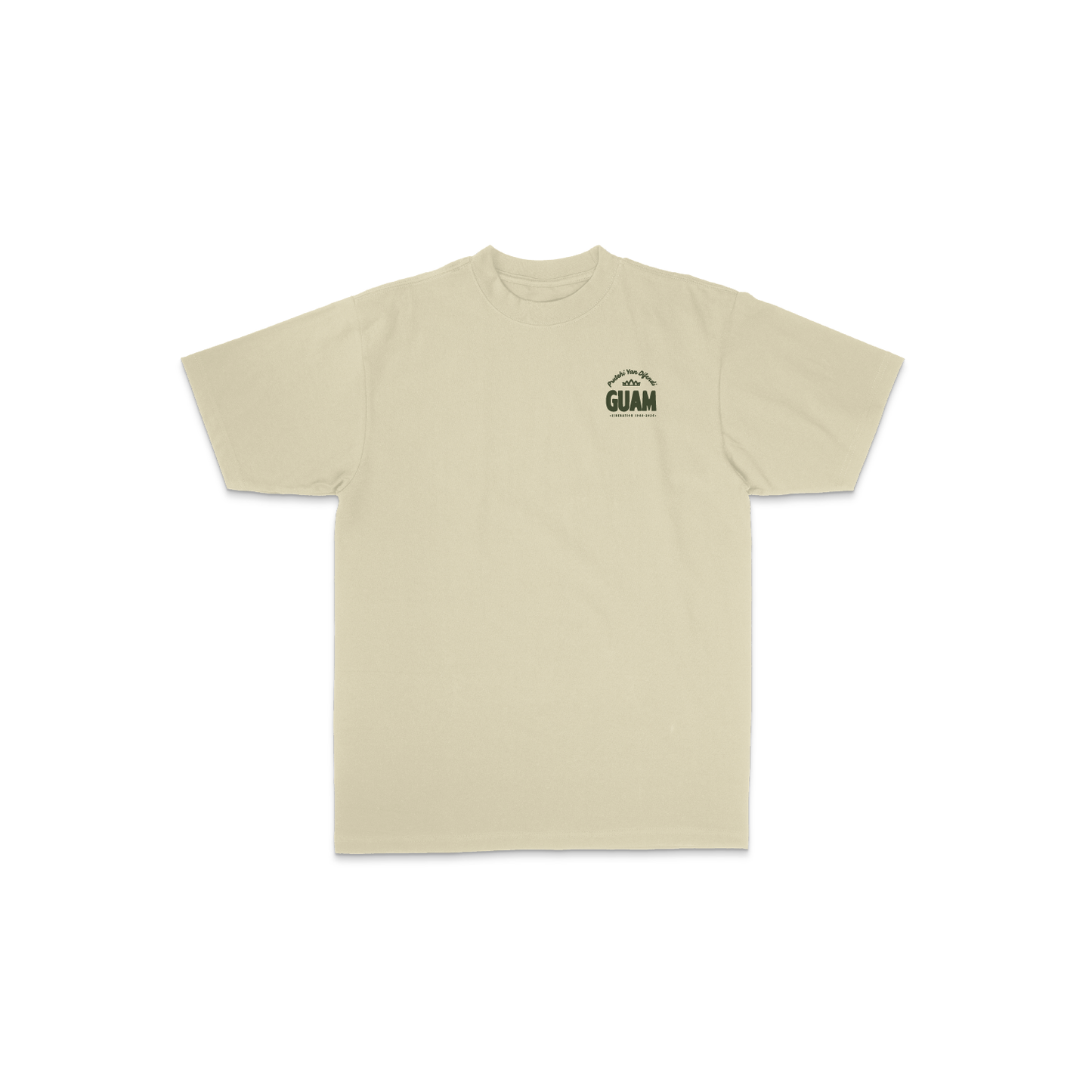 Prutehi Village Tee - Olive on Cream