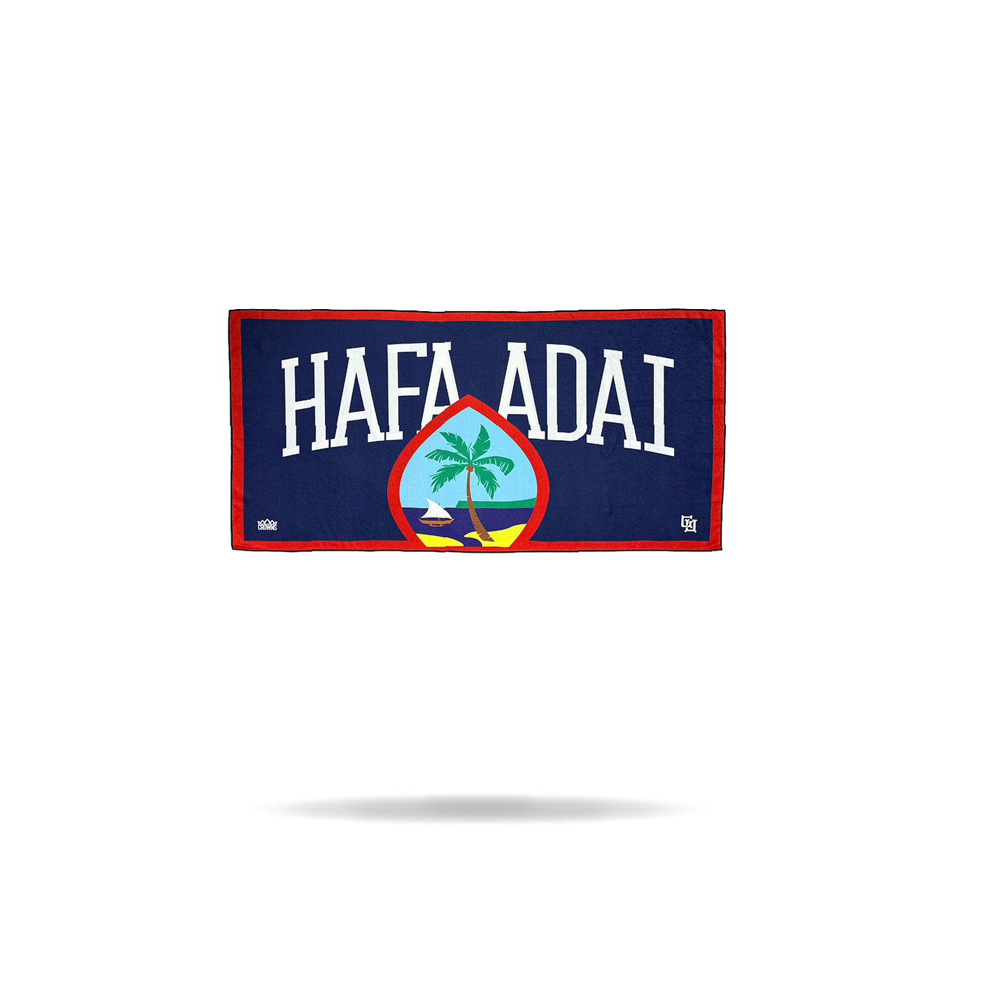 Hafa Adai Seal Beach Towel - Black