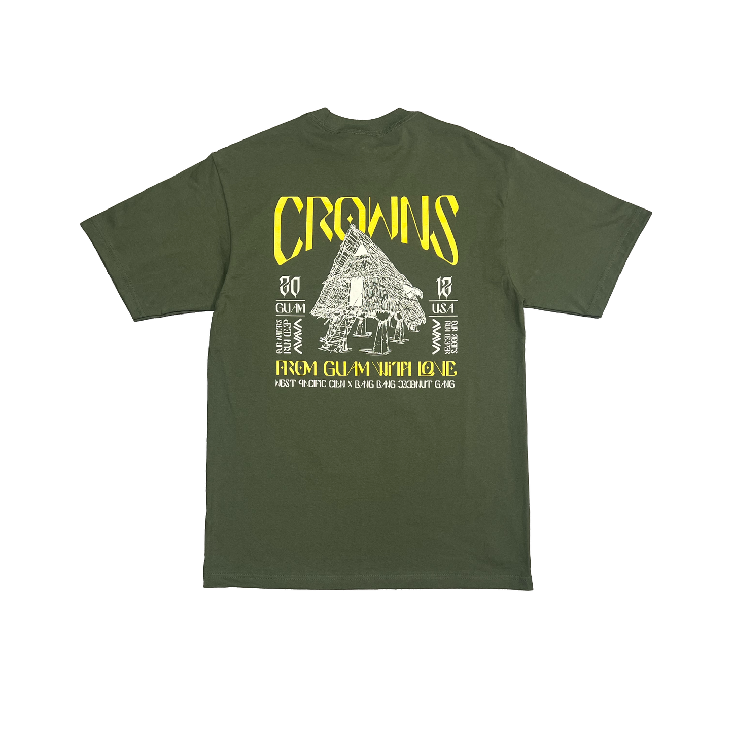 Village Origins Tee - Honey on Olive