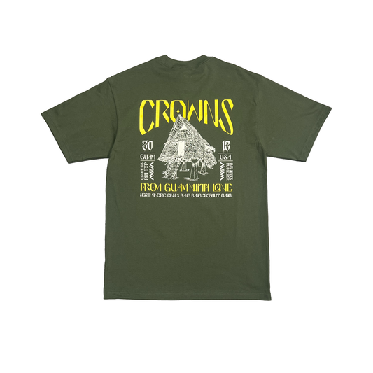 Village Origins Tee - Honey on Olive