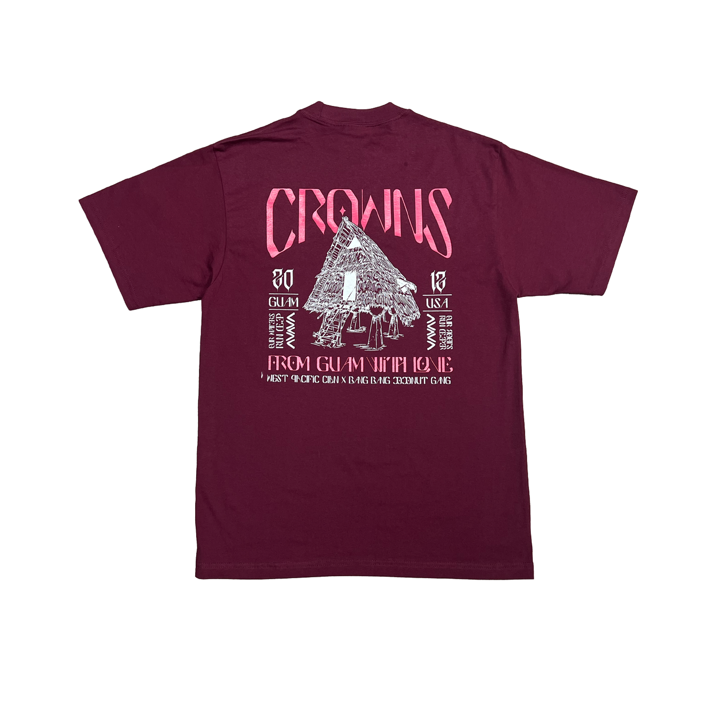 Village Origins Tee - Burgundy