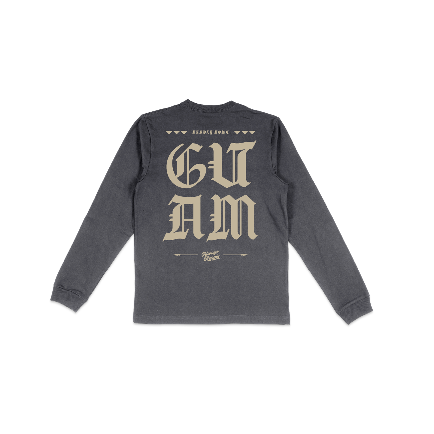 Hardly Home Banner L/S Tee - Cream on Shadow