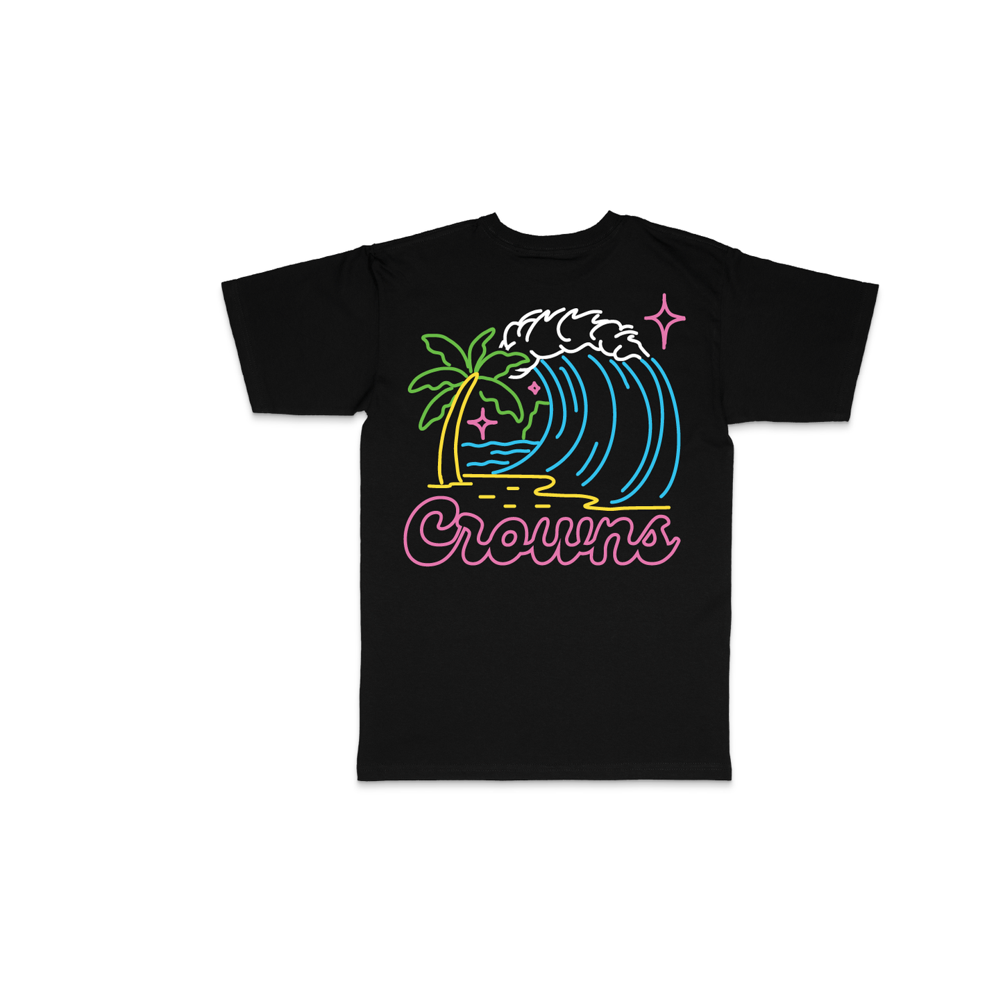 Waves of Neon Tee - Black
