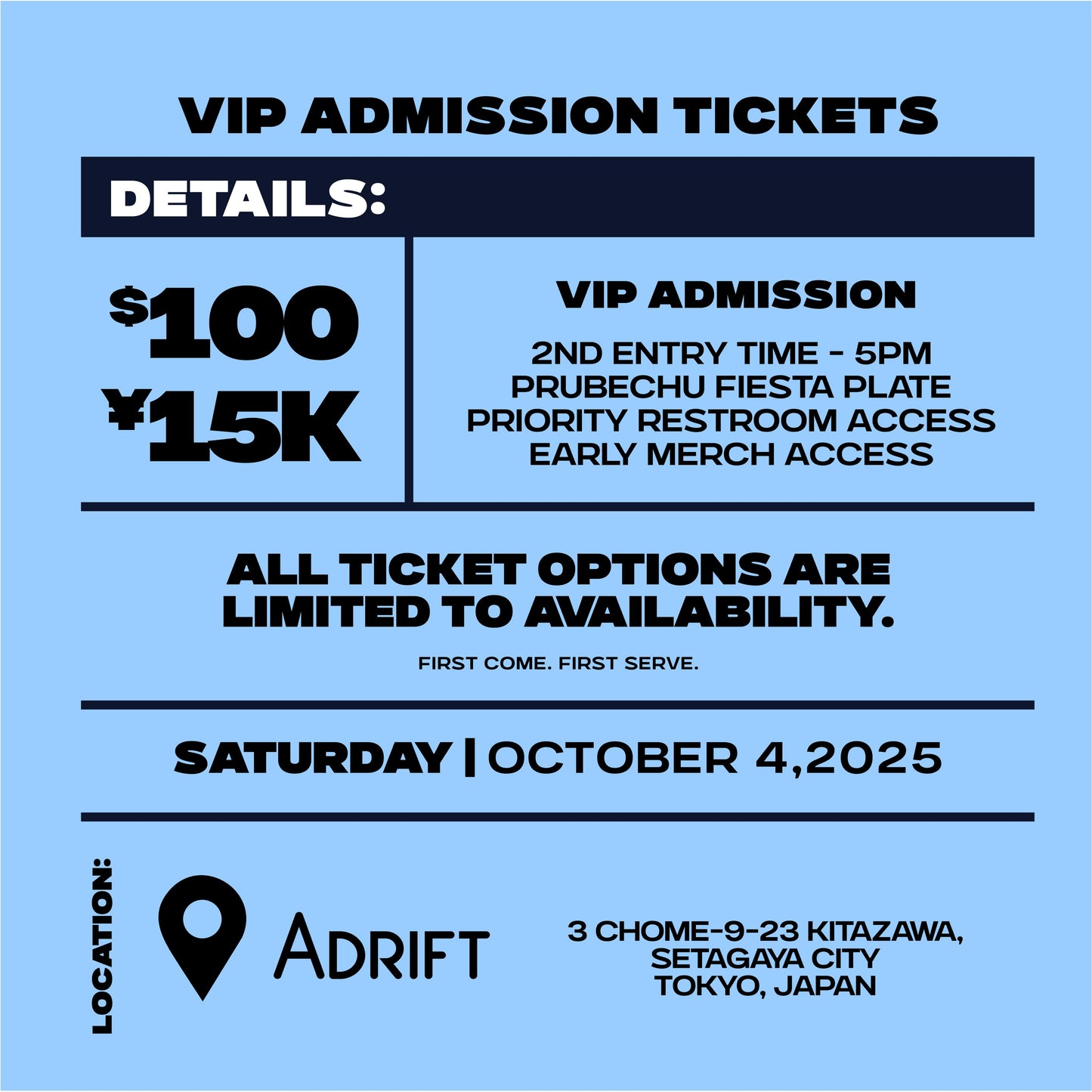 Iyasaka Vibes: TICKETS
