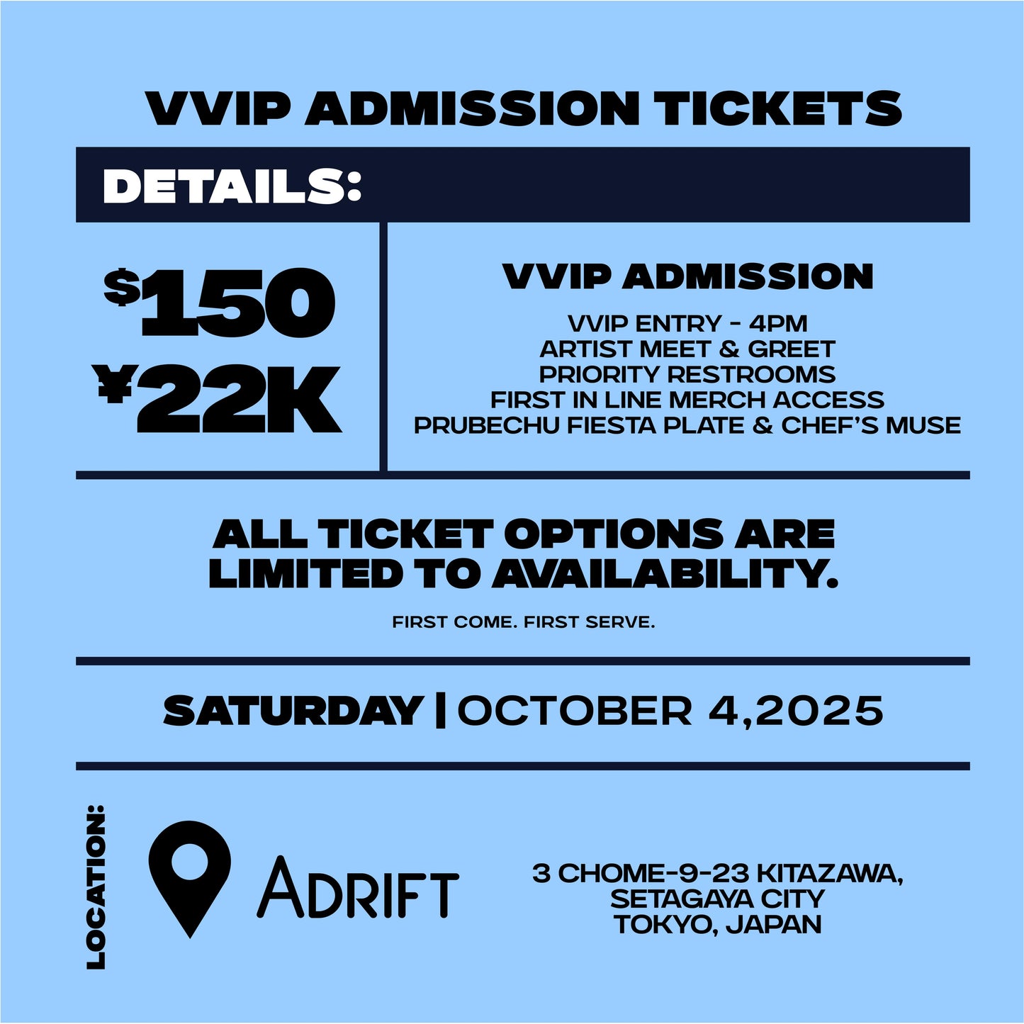 Iyasaka Vibes: TICKETS