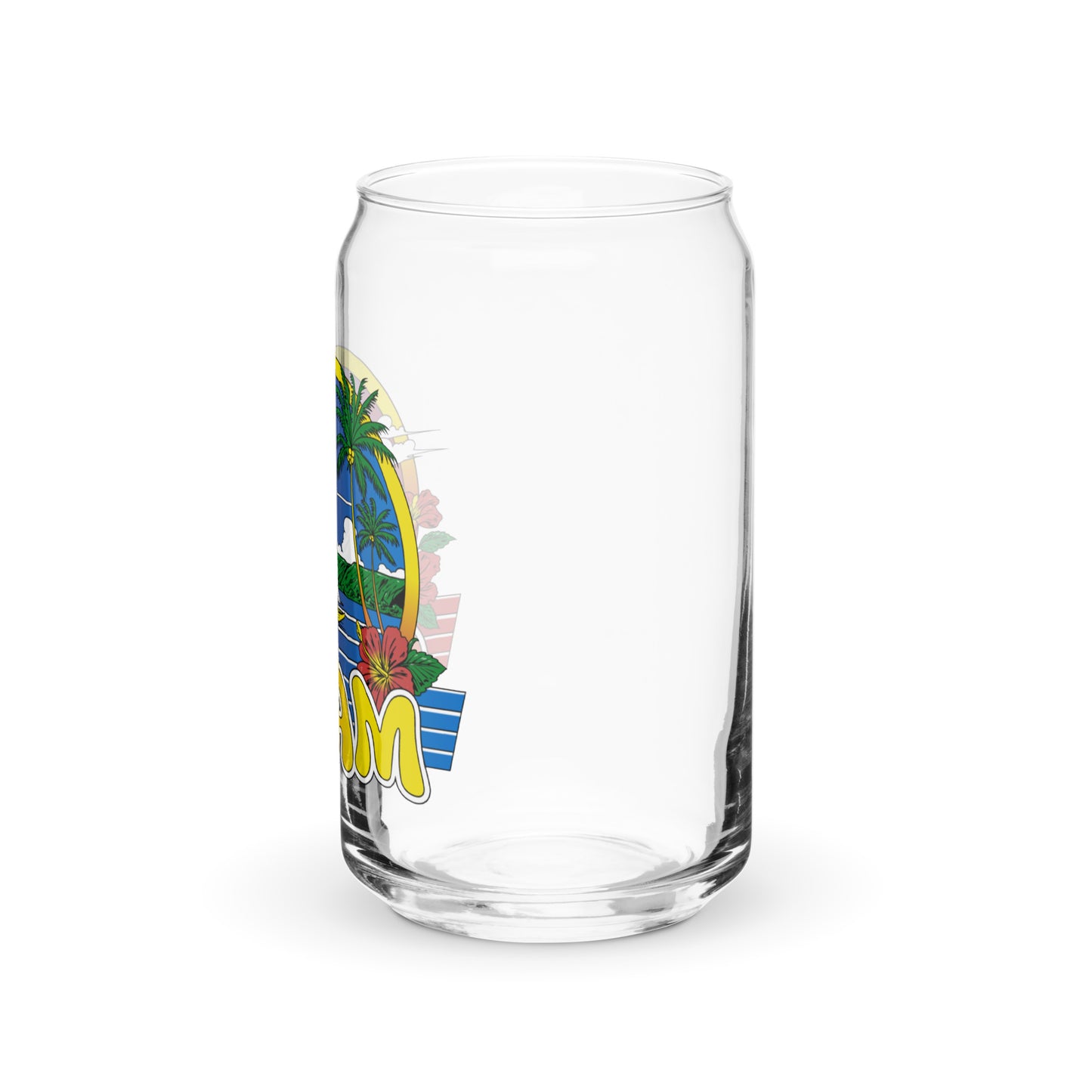 Retro Guam Can-shaped glass