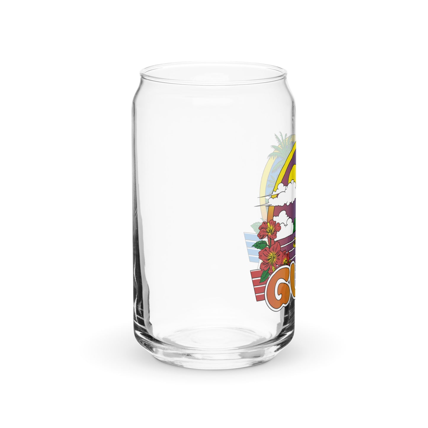 Retro Guam Can-shaped glass