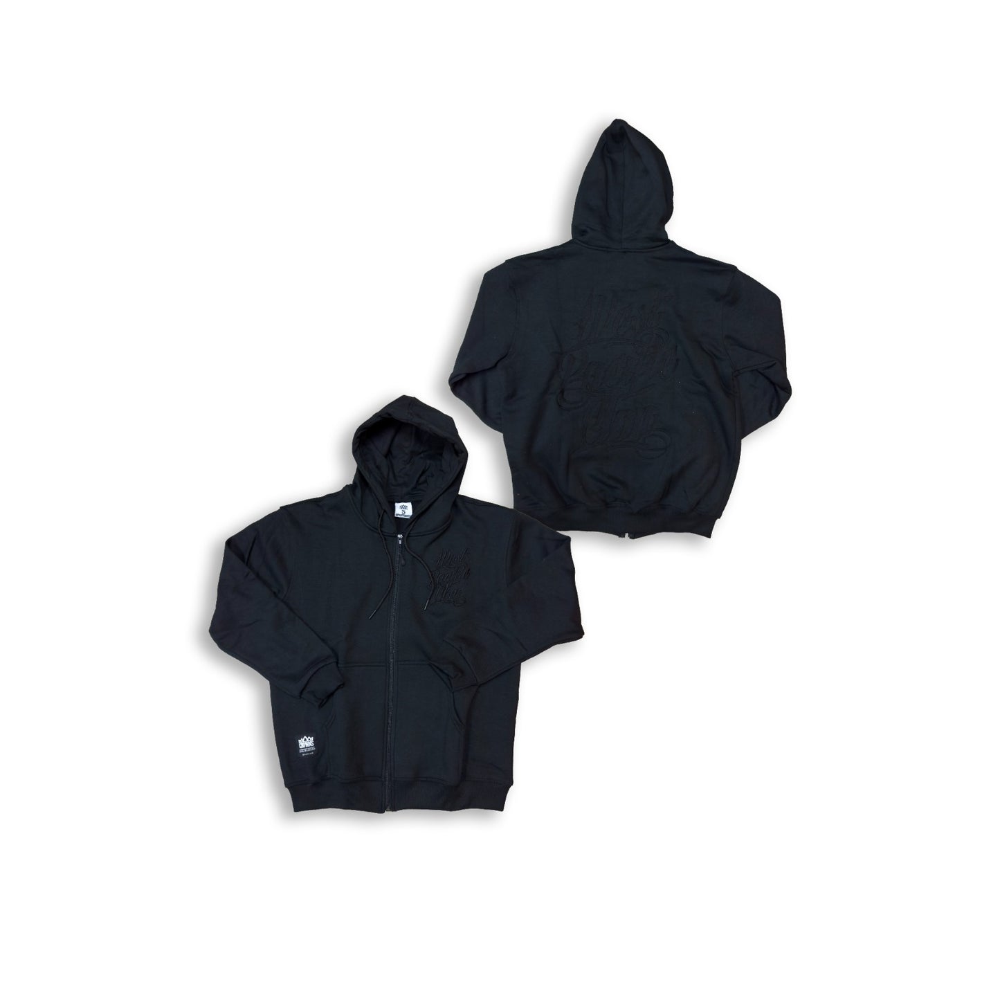 ADULT BLK WPC ZIP-UP HOODIE