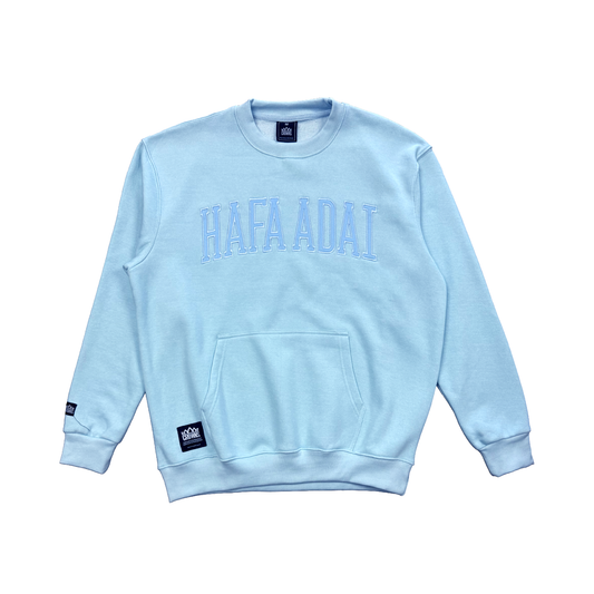 Hafa Adai Fleece Crewneck -Sky Blue