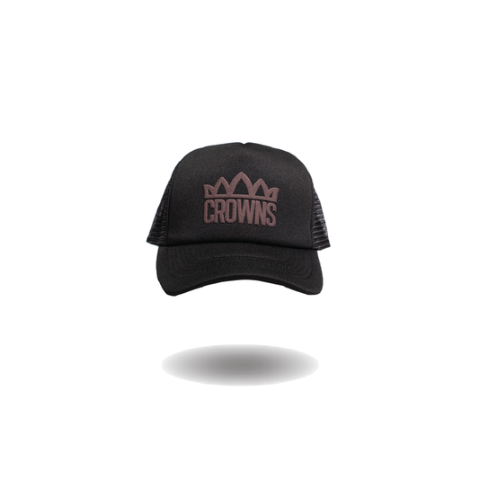 Standard Logo Trucker Hat -Black w/ Brown Logo