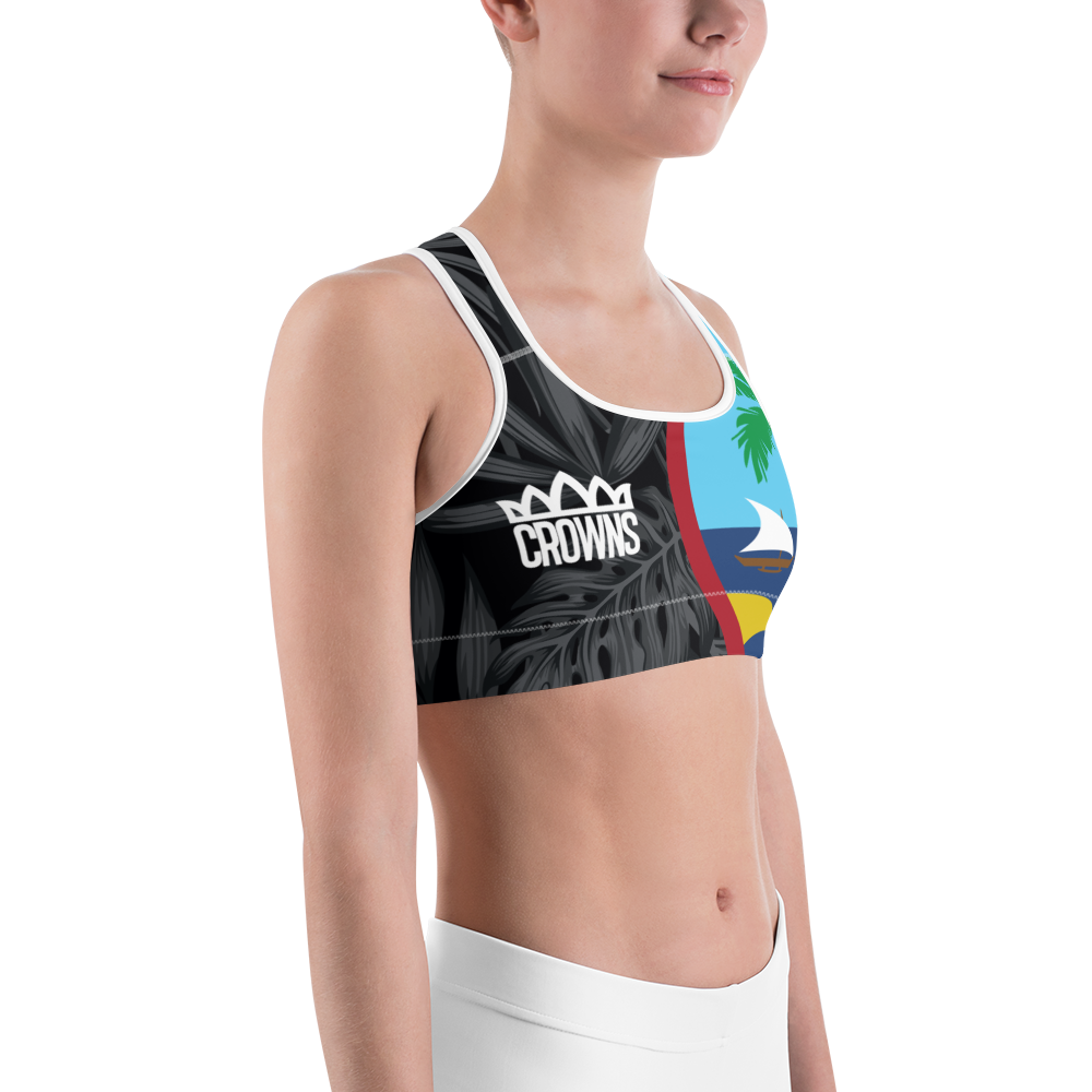 Sports Bra: Seal Palms (Deluxe)